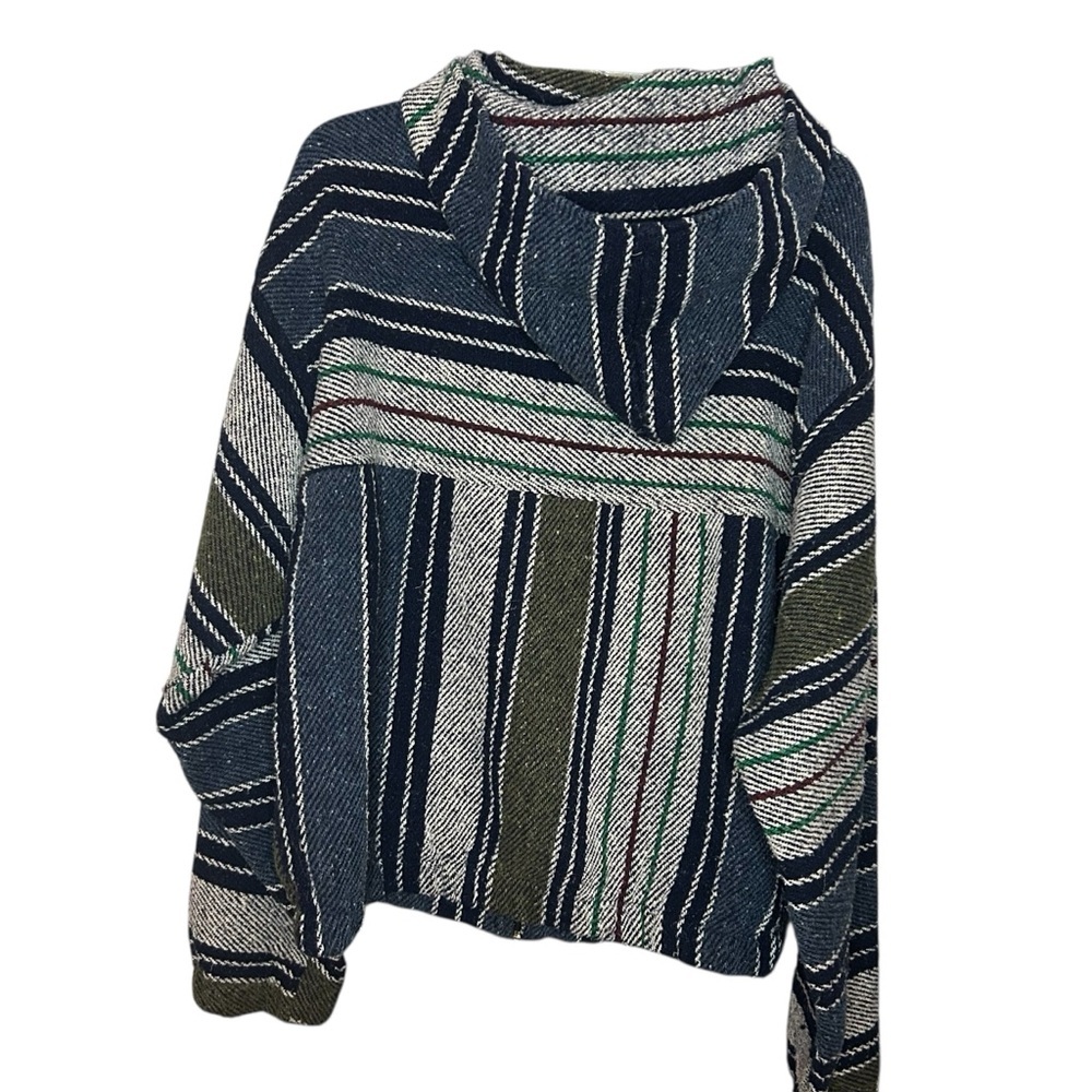 Roco Striped Hooded Jacket Mexican Baha size XL - Picture 4 of 12